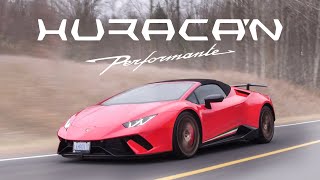 2018 Lamborghini Huracan Performante Spyder Review  Screaming V10 [upl. by Balmuth144]