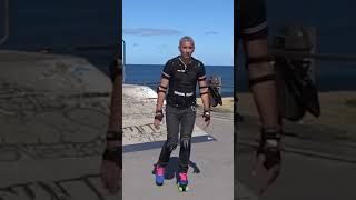 COMMENT FREINER FACILEMENT EN ROLLER QUAD le 🛑🎯 shorts [upl. by Dahij]