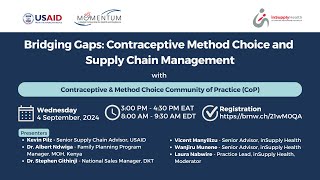 Bridging Gaps Contraceptive Method Choice and Supply Chain Management [upl. by Gnart]