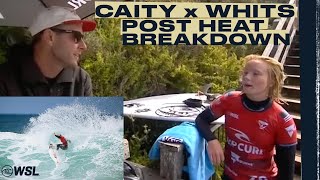 Caitlin Simmers amp Tom Whitaker Breakdown Her Round Of 16 Victory  Rip Curl Pro Bells Beach [upl. by Lisk]