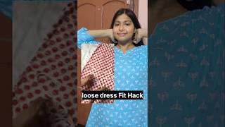 Fix your loose fitting dress Hack pujaedition hack [upl. by Aisylla]