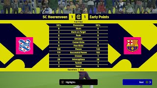 eFootball™ 2024 ● SC Heerenveen vs FC Barcelona League Gameplay [upl. by Adla675]