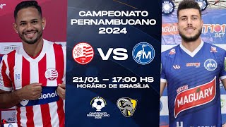 NÁUTICO X MAGUARY  CAMPEONATO PERNAMBUCANO  JOGO COMPLETO [upl. by Nafets]