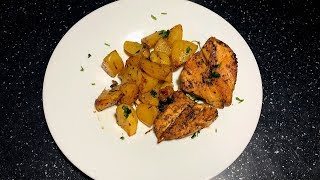 Patate me Fileto Pule në Tavë  Roasted Chicken with Potatoes [upl. by Anahsar763]