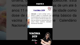 PARTE 8 VACINA DTP difteria tétano e coqueluche shorts enfermagemconcurso enfermagemconcursos [upl. by Briant]