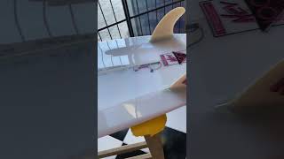 SURFBOARD GLASSING AND POLISH COMPLETE End result [upl. by Nnazil]