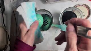 Pysanky Challenge  Writing Pysanky on Eggs with VERY large holes  Part 1 [upl. by Tenahs15]