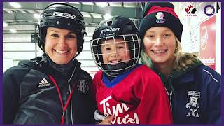 Pour la Journée internationale des femmes Caroline Ouellette parle des femmes en entraînement [upl. by Brien524]