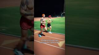 How two different size men look running the same pace [upl. by Griz]