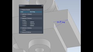 Inventor  Measure 3 Point Angles with the Measure Tool [upl. by Ange]