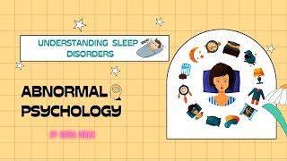 SLEEP DISORDERS  ABNORMAL PSYCHOLOGY  HAFSA MALIK net ncert upsc gate mphil [upl. by Cleopatra]