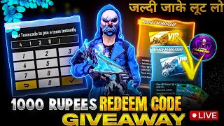 FREE FIRE LIVE CUSTOM ROOM GIVEAWAY  FF LIVE TEAM CODE GIVEAWAY  FF LIVE GIVEAWAY DJ ALOK FF LIVE [upl. by Jarad]