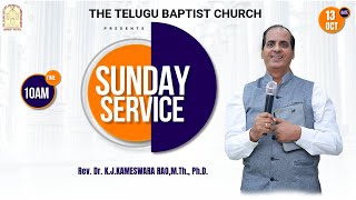 LIVE  SUNDAY SERVICE  13 OCT 2024   TTBC thetelugubaptistchurch ambedkarnagar [upl. by Florence304]