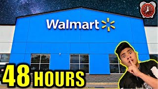 48 HOUR OVERNIGHT CHALLENGE IN WALMART PART 1 [upl. by Drofla108]