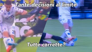 Moviola InterEmpoli Barella e Skriniar fanno fallo Cè rigore per i nerazzurri Lanalisi [upl. by Tonjes179]