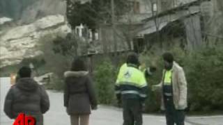 Raw Video Dramatic Mudslides in Italy [upl. by Atinid]