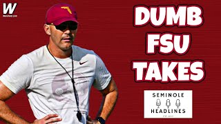 DUMB MEDIA TAKES on FSU Football  Seminole Headlines FSU [upl. by Anor]