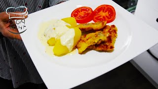 Mehlschwitze  Tunk Brie  Mit Salzkartoffeln und Fisch ТУМПРЕ [upl. by Neeruan287]