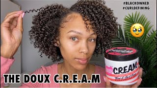 I Tried The Doux CREAM For Curl Defining  Black Owned  Affordable [upl. by Darell]