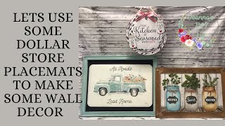 DOLLAR STORE PLACEMAT DECOR [upl. by Jaime]