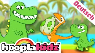 das Dinosaurier Lied  The Dinosaur Song  Und noch viele weitere Kinderlieder  HooplaKidz Deutsch [upl. by Anev19]