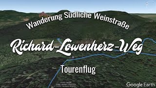 RichardLöwenherzWeg  Annweiler am Trifels  Wandern Südliche Weinstraße  Tourenflug [upl. by Haeel]