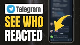 How to See Who Reacted on Telegram Channel [upl. by Hilbert125]