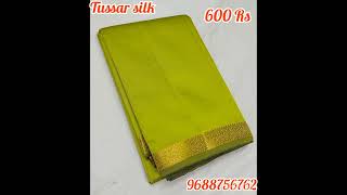 Tussar silk offer 600 Rs Ship extrs [upl. by Gurtner482]