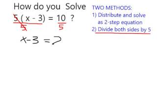 How do you Solve 5 x  3  10 [upl. by Ruddy749]