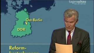 Tagesschau vom 22 Oktober 1989 [upl. by Siuoleoj]