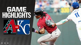 Dbacks vs Royals Game Highlights 72424  MLB Highlights [upl. by Arrac]