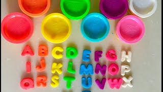 Play Doh Rainbow Alphabet Letters Numbers Fun Abc [upl. by Neira738]