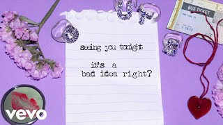 Olivia Rodrigo  bad idea right Official Lyric Video [upl. by Ahsienot]