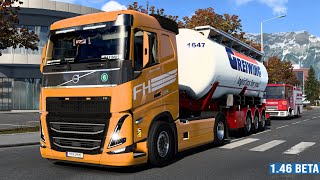 ETS2 Volvo FH 2020  Feldbinder KIP Trailer 2260 EURO TRUCK SIMULATOR 2 [upl. by Airbmac]