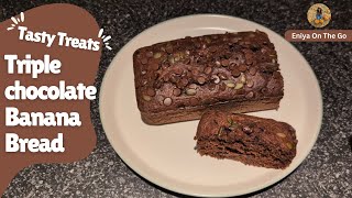 Healthy Chocolate Banana Bread Recipe  No Sugar No Maida Plain flour Tasty Treats Eniya 🍌🍫 [upl. by Ttelrats411]