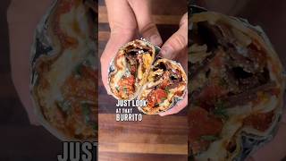 Ultimate Breakfast Burrito Tomato eggs Soujuk [upl. by Gnim]