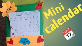 How to make mini desk calendar Chhota sa calender kaise banaen table calendar paper craft ideas [upl. by Meeki730]