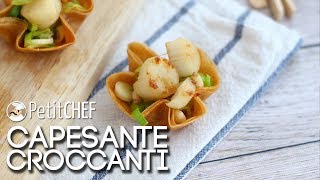 Capesante croccanti  Ricetta facile e sfiziosa Tutorial cucina PetitChefit [upl. by Jezabel455]