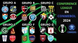 ¿COMO SERIA la CONFERENCE LEAGUE en CONMEBOL 2024 [upl. by Oinota]