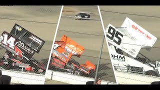 King of the Wing Sprint Cars  Top 4 Fast Qualifiers  Colorado National Speedway [upl. by Ankney]