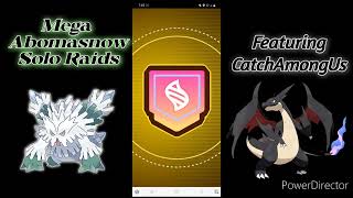 RAZOR LEAFWEATHER BALL MEGA ABOMASNOW SOLO RAIDS FT JustinAngel  CATCHAMONGUS [upl. by Simdars]