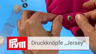 JerseyDruckknöpfe von Prym  Nähfreie Druckknöpfe in verschiedenen Farben [upl. by Melan]