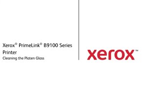 Xerox Primelink B9100 Series Printer  Cleaning the Platen Glass [upl. by Berget190]