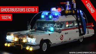 LEGO Ghostbusters ECTO1 10274 Light Kit Sound Version [upl. by Llekcir]