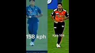 shorts Mohammad hasnain Vs Umran Malik bowling 😲😱 [upl. by Sikleb]