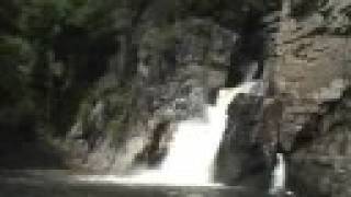 Linville Falls Waterfall on the Blue Ridge Parkway North Carolina [upl. by Petronilla]