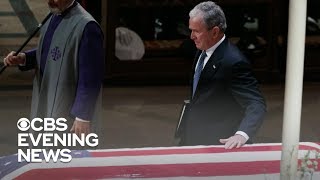 George W Bush makes history with emotional eulogy [upl. by Alius]