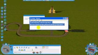 RCT3  Tutorial  AttractionSceneryAllowSceneryIntersect [upl. by Lynne]