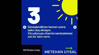 GÜNEŞTEN FAYDALANMA KLAVUZU D VİTAMİNİ DİYETİSYEN BESLENME UZMANI VE DİYET UZMANI METEHAN UYSAL [upl. by Gemina546]