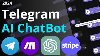 AI Persona Telegram ChatBot Voice To Voice  Makecom GPT Stripe Custom Knowledge [upl. by Teresita99]